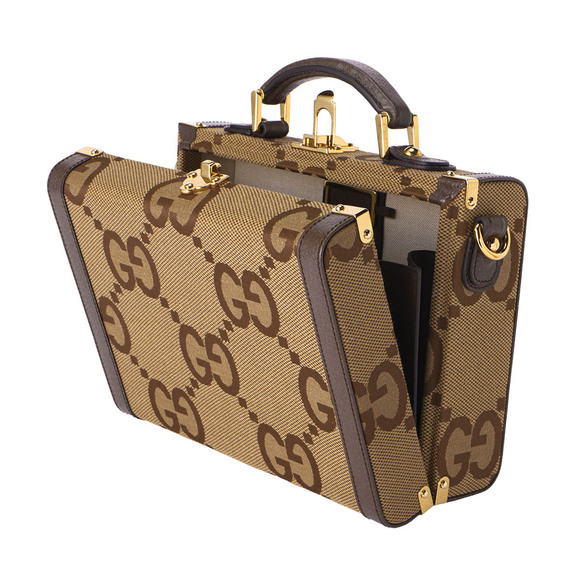 Gucci Jumbo GG Canvas Shoulder Bag Beige - Picture 4 of 9